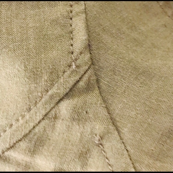 ❤️FARHI NICOLE Linen Moto Jacket Olive Green 6 - Picture 7 of 7